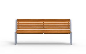 [translation-not-found:street-furniture], ławka, oparcie z drewna, siedzisko z drewna