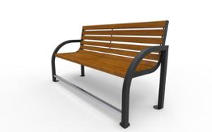 [translation-not-found:street-furniture], ławka, dla seniorów, oparcie z drewna, podłokietnik, siedzisko z drewna