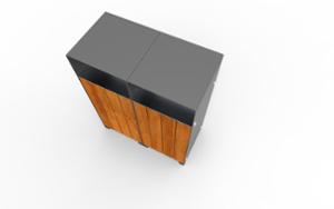 [translation-not-found:street-furniture], kosz, daszek, segregacja wstępna