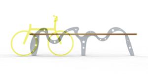 [translation-not-found:street-furniture], parking rowerowy, logo, nieobijające ramę, podpora, wielostanowiskowy