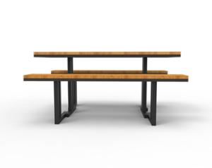 [translation-not-found:street-furniture], ława, komplet piknikowy, siedzisko z drewna, stół