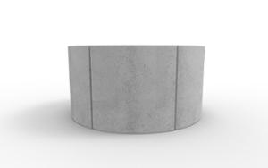 [translation-not-found:street-furniture], donica, beton, beton architektoniczny, modułowe, po łuku / okrągła