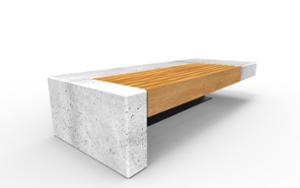[translation-not-found:street-furniture], ława, beton, beton architektoniczny, siedzisko z drewna