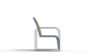[translation-not-found:street-furniture], ławka, oparcie z drewna, podłokietnik, scandinavian line, siedzisko z drewna, stylizowane