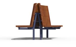 [translation-not-found:street-furniture], ławka, cena za metr bieżacy, deskowanie poprzeczne, długość mierzona po dłuższym boku, dwustronna, po łuku / okrągła, wysokie oparcie