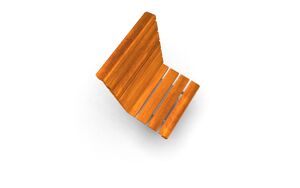 [translation-not-found:street-furniture], ławka, fotel / krzesło, jednoosobowe, obrotowe, oparcie z drewna, siedzisko z drewna, wysokie oparcie