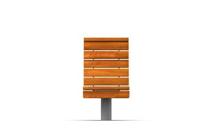 [translation-not-found:street-furniture], ławka, fotel / krzesło, jednoosobowe, obrotowe, oparcie z drewna, siedzisko z drewna, wysokie oparcie