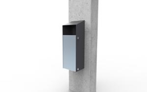 [translation-not-found:street-furniture], kosz, daszek, do ściany, popielniczka bezpieczna