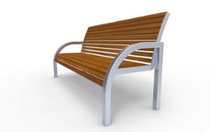 [translation-not-found:street-furniture], ławka, oparcie z drewna, podłokietnik, scandinavian line, siedzisko z drewna, stylizowane