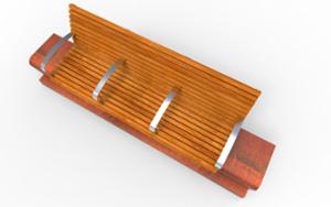 [translation-not-found:street-furniture], ławka, beton, beton architektoniczny, corten, dla seniorów, modułowe, oparcie z drewna, podłokietnik, siedzisko z drewna