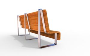 [translation-not-found:street-furniture], ławka, oparcie z drewna, siedzisko z drewna, wysokie oparcie
