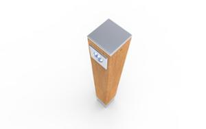 [translation-not-found:street-furniture], autre, słupek, drewno, gniazdo 230v i/lub usb, stacja wifi