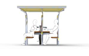 [translation-not-found:street-furniture], ława, ławka, parking rowerowy, komplet piknikowy, modułowe, podpora, siedzisko z drewna, stacja rowerowa, stół, wiata, wiata rowerowa, wielostanowiskowy
