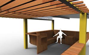 [translation-not-found:street-furniture], autre, ławka, strefa relaksu, karmienie piersią, pergola, wiata, wysokie oparcie