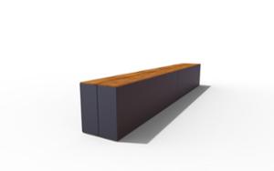 [translation-not-found:street-furniture], ława, na kołach, siedzisko z drewna