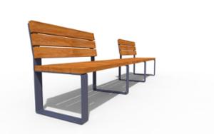 [translation-not-found:street-furniture], ława, ławka, dwustronna, modułowe, oparcie z drewna, siedzisko z drewna