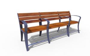 [translation-not-found:street-furniture], ławka, dla seniorów, niepełnosprawni, oparcie z drewna, siedzisko z drewna, stylizowane