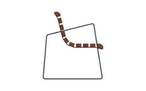 [translation-not-found:street-furniture], ławka, oparcie z drewna, podłokietnik, siedzisko z drewna