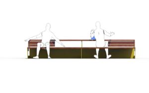 [translation-not-found:street-furniture], donica, ława, ławka, drewno, komplet piknikowy, siedzisko z drewna, stół