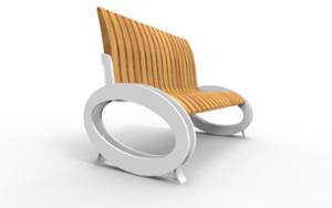 [translation-not-found:street-furniture], ławka, modułowe, oparcie z drewna, siedzisko z drewna