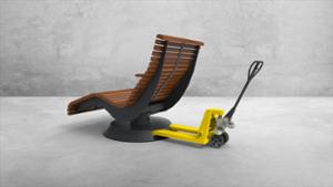 [translation-not-found:street-furniture], ławka, strefa relaksu, leżanka, obrotowe, oparcie z drewna, siedzisko z drewna, wysokie oparcie
