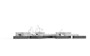 [translation-not-found:street-furniture], ława, antyterrorystyczne, beton, beton architektoniczny, modułowe, siedzisko z betonu, siedzisko z drewna, trybuna