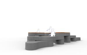 [translation-not-found:street-furniture], ława, antyterrorystyczne, beton, beton architektoniczny, modułowe, siedzisko z betonu, siedzisko z drewna, trybuna
