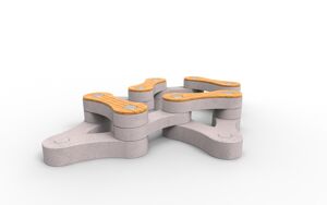 [translation-not-found:street-furniture], ława, antyterrorystyczne, beton, beton architektoniczny, modułowe, siedzisko z betonu, siedzisko z drewna, trybuna