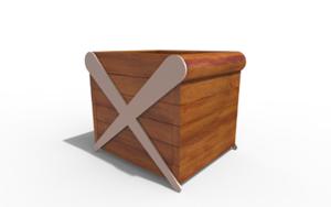 [translation-not-found:street-furniture], donica, drewno, mobilna (do przestawiania paleciakiem)