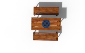 [translation-not-found:street-furniture], autre, ława, aluminium, komplet piknikowy, meble dla warszawy, odlew aluminiowy, oparcie z drewna, siedzisko z drewna, stół, szachy