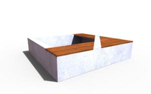[translation-not-found:street-furniture], donica, ława, beton, beton architektoniczny, siedzisko z drewna