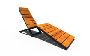 [translation-not-found:street-furniture], ławka, strefa relaksu, leżanka, oparcie z drewna, siedzisko z drewna