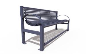 [translation-not-found:street-furniture], ławka, dla seniorów, oparcie ze stali, podłokietnik, siedzisko ze stali