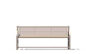 [translation-not-found:street-furniture], ławka, dla seniorów, oparcie ze stali, podłokietnik, siedzisko ze stali