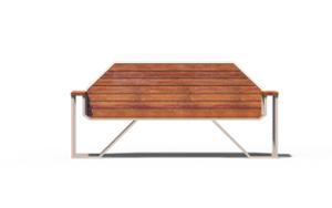 [translation-not-found:street-furniture], ławka, oparcie z drewna, siedzisko z drewna