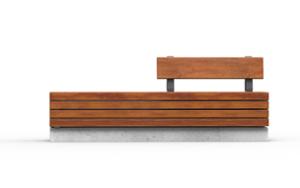 [translation-not-found:street-furniture], ława, ławka, beton, beton architektoniczny, oparcie z drewna, siedzisko z drewna