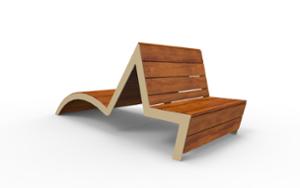 [translation-not-found:street-furniture], ławka, strefa relaksu, leżanka, oparcie z drewna, siedzisko z drewna
