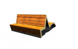 [translation-not-found:street-furniture], ławka, strefa relaksu, leżanka, oparcie z drewna, siedzisko z drewna