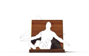 [translation-not-found:street-furniture], ławka, strefa relaksu, leżanka, oparcie z drewna, siedzisko z drewna