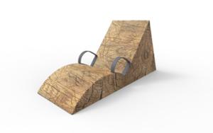 [translation-not-found:street-furniture], ławka, strefa relaksu, kłoda, leżanka, oparcie z drewna, siedzisko z drewna