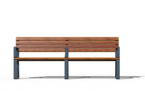 [translation-not-found:street-furniture], ławka, aluminium, meble dla warszawy, odlew aluminiowy, oparcie z drewna, podłokietnik, siedzisko z drewna