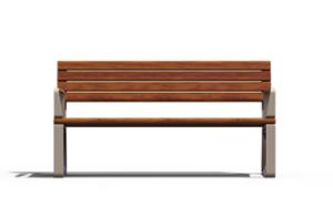 [translation-not-found:street-furniture], ławka, aluminium, meble dla warszawy, odlew aluminiowy, oparcie z drewna, podłokietnik, siedzisko z drewna