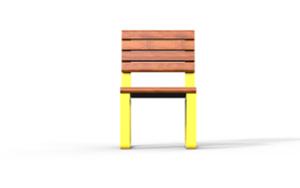 [translation-not-found:street-furniture], ławka, aluminium, jednoosobowe, odlew aluminiowy, oparcie z drewna, podłokietnik, siedzisko z drewna