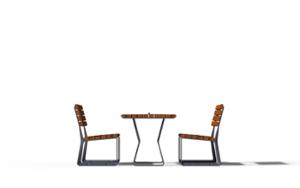 [translation-not-found:street-furniture], autre, ławka, aluminium, komplet piknikowy, meble dla warszawy, odlew aluminiowy, oparcie z drewna, siedzisko z drewna, stół, szachy