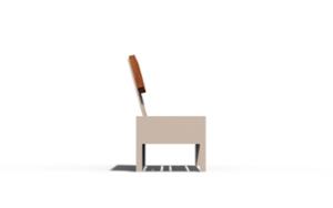 [translation-not-found:street-furniture], ławka, oparcie z drewna, siedzisko z drewna