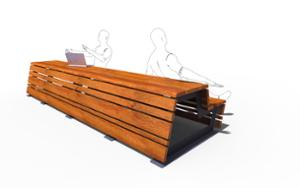 [translation-not-found:street-furniture], autre, ławka, komplet piknikowy, oparcie z drewna, siedzisko z drewna, stół