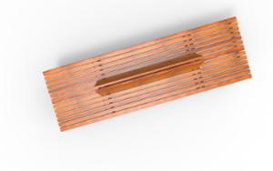 [translation-not-found:street-furniture], ława, ławka, beton, beton architektoniczny, dwustronna, modułowe, oparcie z drewna, siedzisko z drewna