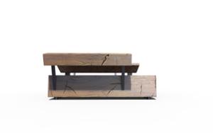 [translation-not-found:street-furniture], ławka, kłoda, komplet piknikowy, oparcie z drewna, siedzisko z drewna