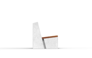 [translation-not-found:street-furniture], ławka, beton, beton architektoniczny, oparcie z betonu, siedzisko z drewna, wandaloodporny