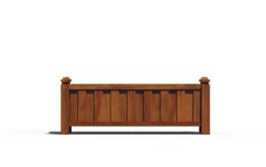 [translation-not-found:street-furniture], donica, drewno, stylizowane